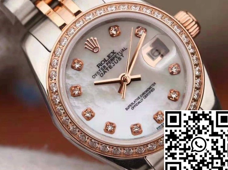 Enamel 28MM Dial Datejust 887 Rolex Bracelet Lady AllSeason Two Tone 0820